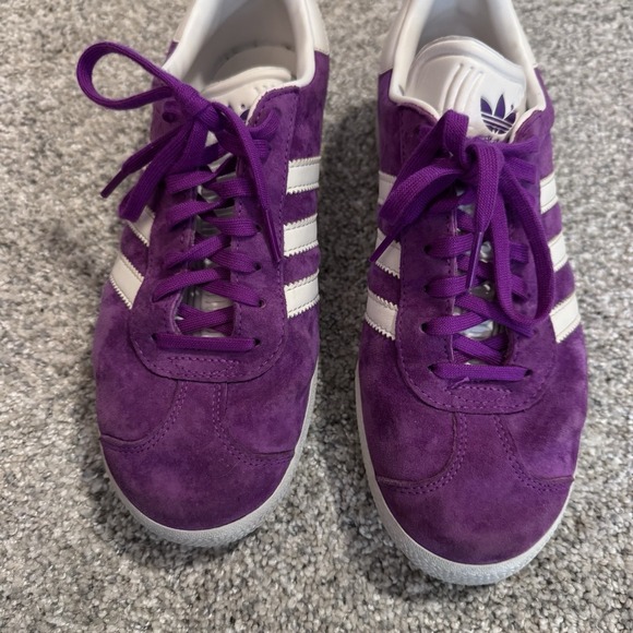 RARE VINTAGE 06/16 ADIDAS Originals Gazelle 2 Purple White Sneakers - US 6 - Picture 10 of 10